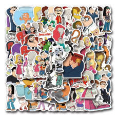 Стікерпак American Dad! — 55 вінілових наліпок