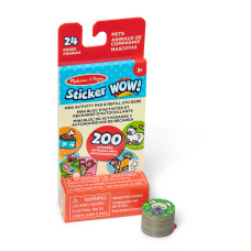 Melissa & Doug. Sticker WOW: Набір з мініблокноту та запасних наліпок для штампу «Улюбленці»
