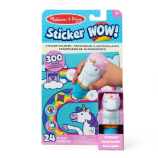 Melissa & Doug. Sticker WOW: Набір з блокноту та штампу з наліпками «Єдиноріг»