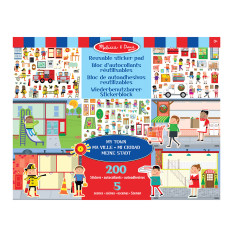 Melissa & Doug: Набір багаторазових наліпок «Моє місто»