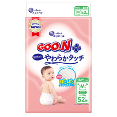 Підгузки Goo.N Plus для дітей (розмір 3(M), 6-11 кг, 52 шт)