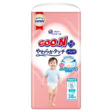 Трусики-підгузки Goo.N Plus для дітей (розмір 5(XL), 12-20 кг, 38 шт.)