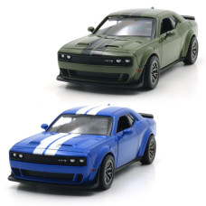 Автомодель - Dodge Challenger SRT Jailbreak 2022 (синий, зеленый)