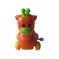 Заводний жирафик Cartoon Giraffe, 9 х 5 х 5 см, помаранчевий