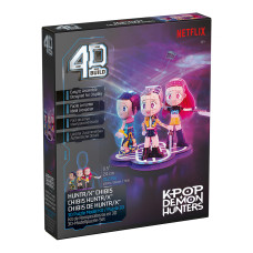 4D Build: Пазл для створення 3D-моделі «Кейпоп-мисливиці на демонів: гурт Хантрікс» (212 деталей)