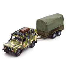 Ігровий набір – Land Rover Defender Mілітарі (з причепом)