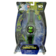 Інтерактивний іграшковий годинник Bandai Бен 10 Alien Force Ultimate Omnitrix з 1-ю фігуркою, світло та звук