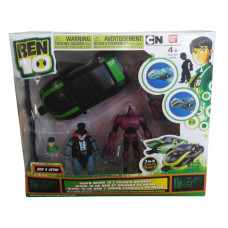 Набір іграшок Bandai Бен 10 Alien Force: SevenSeven, Zombozo, міні-фігурка Ben та машина Mark 10