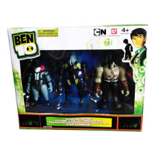 Ігровий набір із 3-х екшен-фігурок Bandai Ben 10 Alien Force: Zombozo, Vilgax, Benvicktor