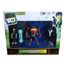 Ігровий набір із 3-х екшен-фігурок Bandai Ben 10 Alien Force: Ben Tennyson, Gravattack, Feedback