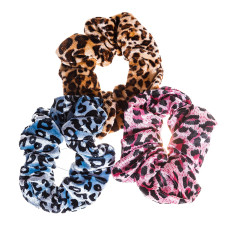 Резиночки для волосся Scrunchies Леопардовий принт