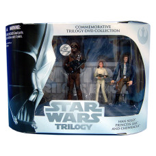 Ігровий набір Hasbro Star Wars The Original Trilogy Collection Commemorative Trilogy DVD Collection Han Solo, Princess Leia And Chewbacca (34524/34522)