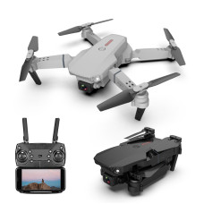 Квадрокоптер на радіокеруванні E88, 2 Wifi камери 4к і HD, гіроскоп, аккум. 3.7 V, 1800 mAh, кейс, сірий