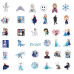 Стикерпак Frozen — 100 виниловых наклеек