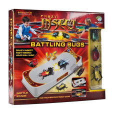 Ігровий набір Crazy Insect Battling bugs з 3-х інтерактивних наножуків і великої збірної бойової арени