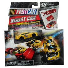 Набір Nascar Basher Booster з машинки, рампи та пускача — #18 Kyle Busch — Me Excellent