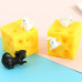 Антистрес-іграшка Squeeze Cheese: 2 мишки та сирний кубик