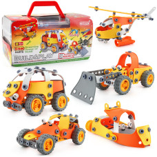 Гнучкий конструктор Hanye Build & Play 5 в 1, 148 дет.