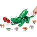 Ігровий набір Animal World Crocodile Catapult: крокодил-катапульта, 2 машинки, 6 фігурок звірів