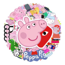 Стікерпак Peppa Pig — 52 вінілові наліпки